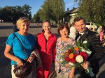 Депутат Госдумы Ирина Чиркова в День Государственного флага РФ посетила город Шенкурск